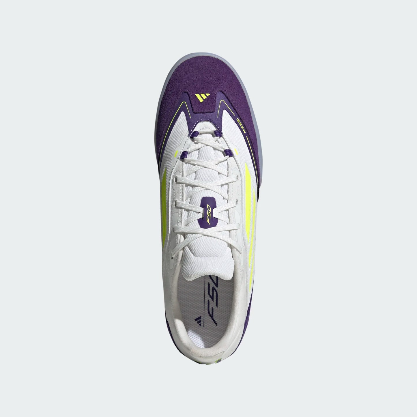 Adidas F50 FREESTYLE 24 MESSI indoor soccer shoes FTWWHT/LUCLEM/UNIPUR
