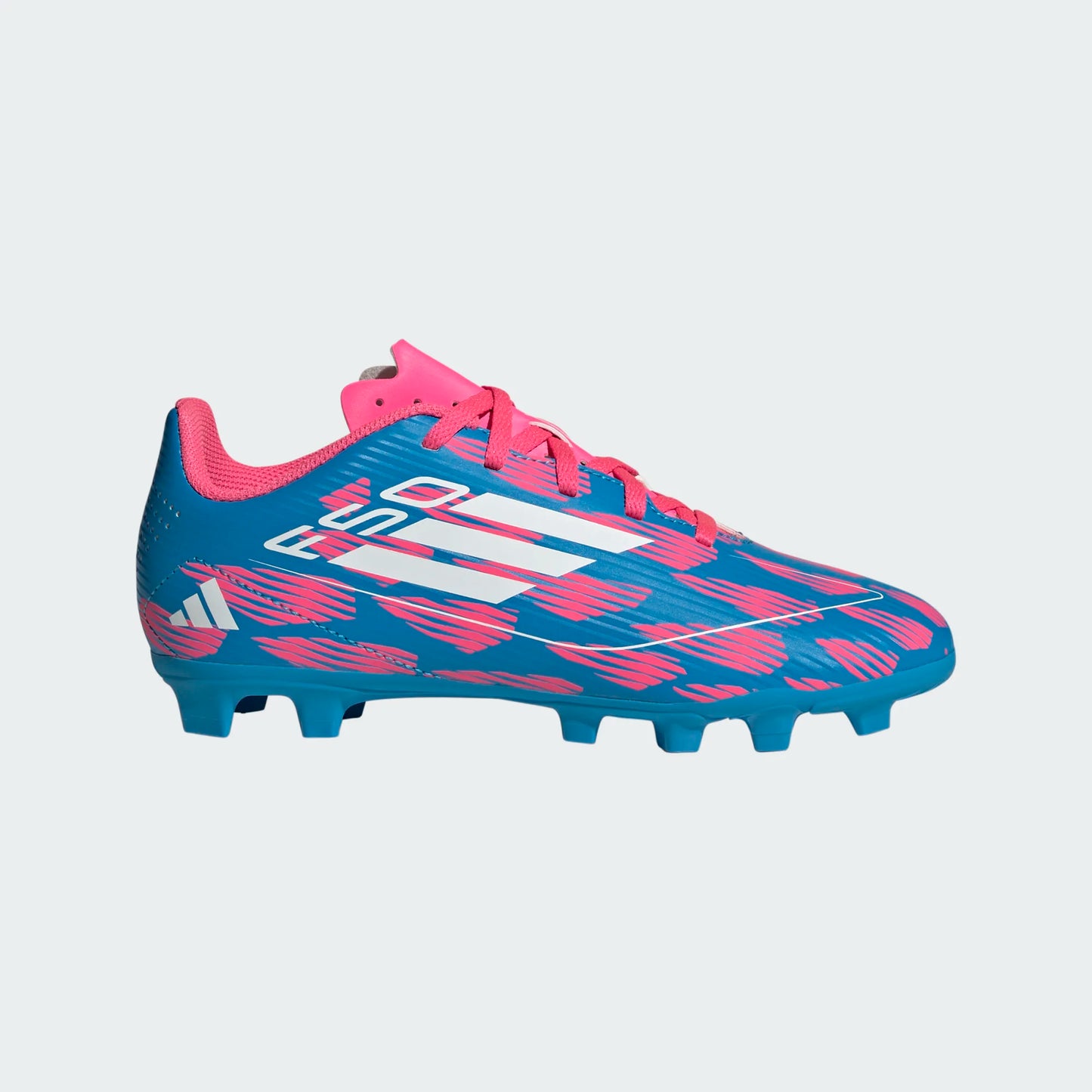 F50 CLUB FxG J SOLBLU/FTWWHT/SOPINK