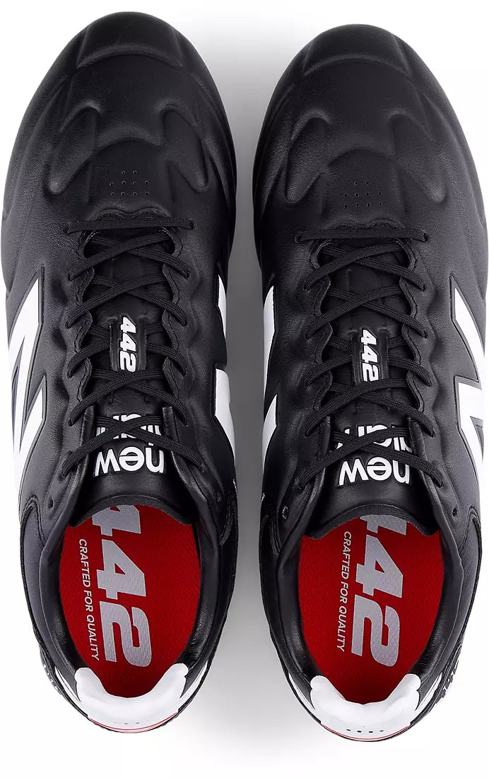 442 Elite FG V3 2E(WIDE) Men's Soccer Boots Black/White