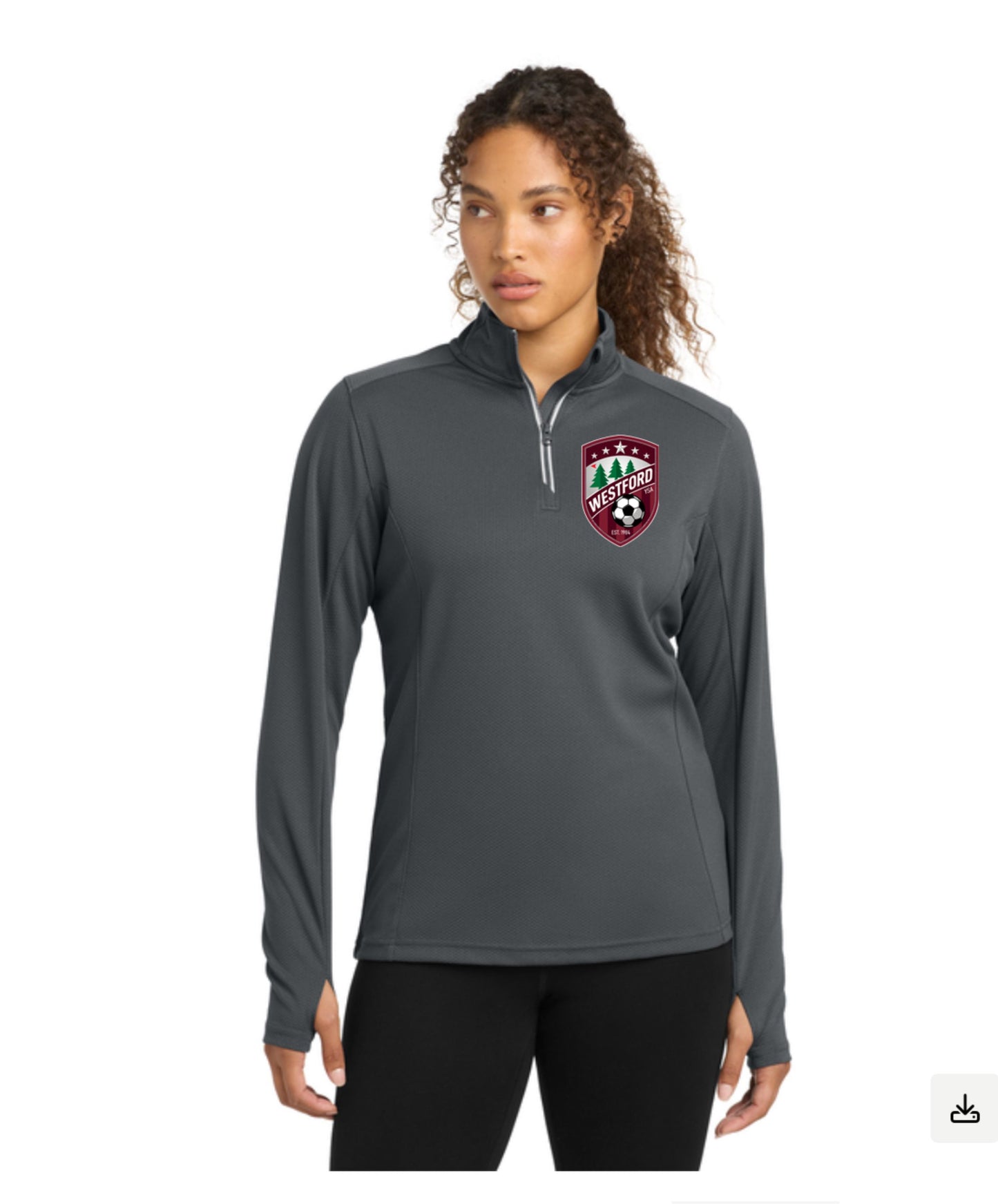 Westford Sport-Tek® Women's Sport-Wick® Textured 1/4-Zip Pullover