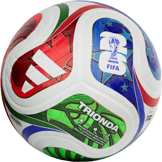 adidas FIFA World Cup 2026™ Trionda Pro Official Match Soccer Ball - White/Blue/Red/Green