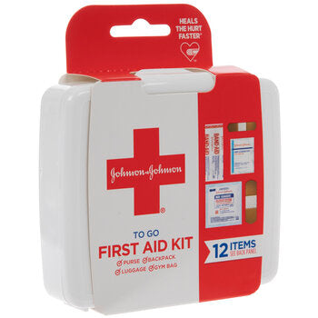 J&J to go first aid kit-white : OS