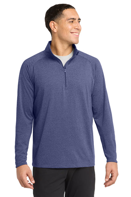 Sport-Tek® Sport-Wick® Stretch 1/4-Zip Pullover True Navy Heather