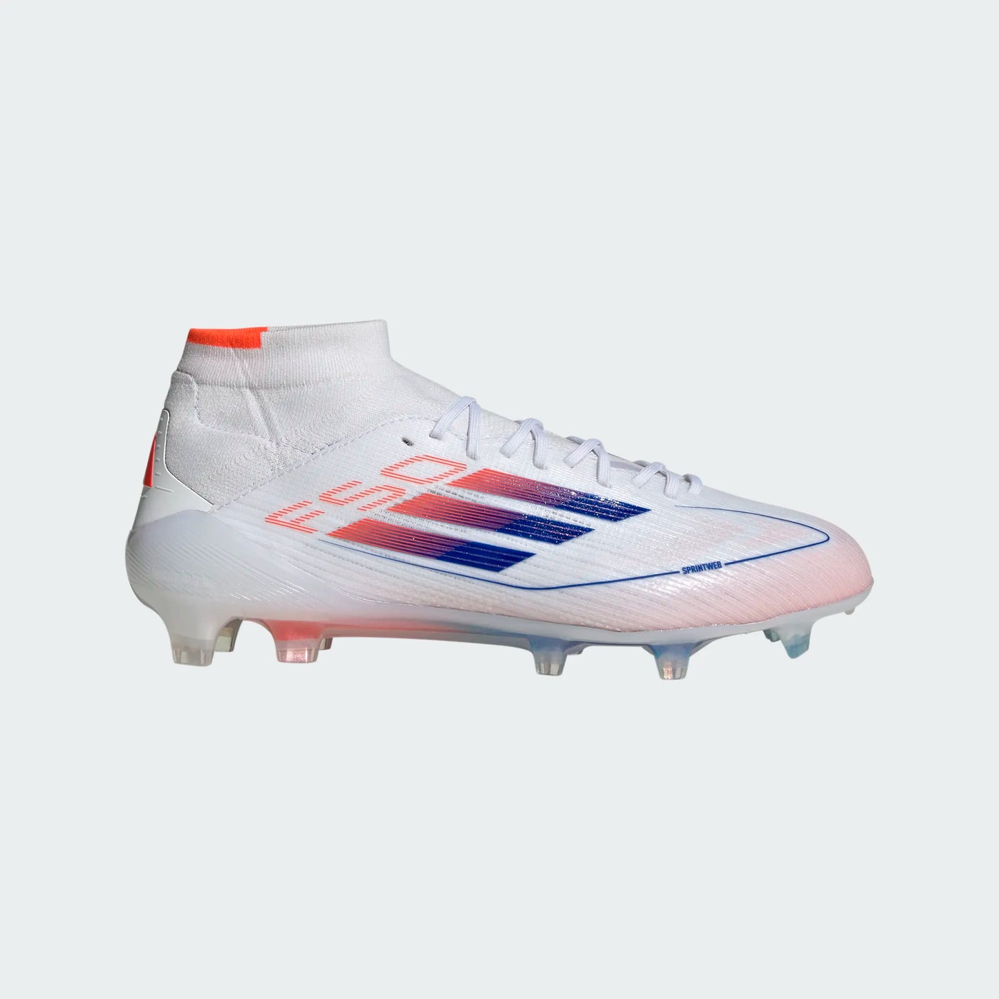 WOMENS F50 ELITE MID FG W FTWWHT/LUCBLU/SOLRED