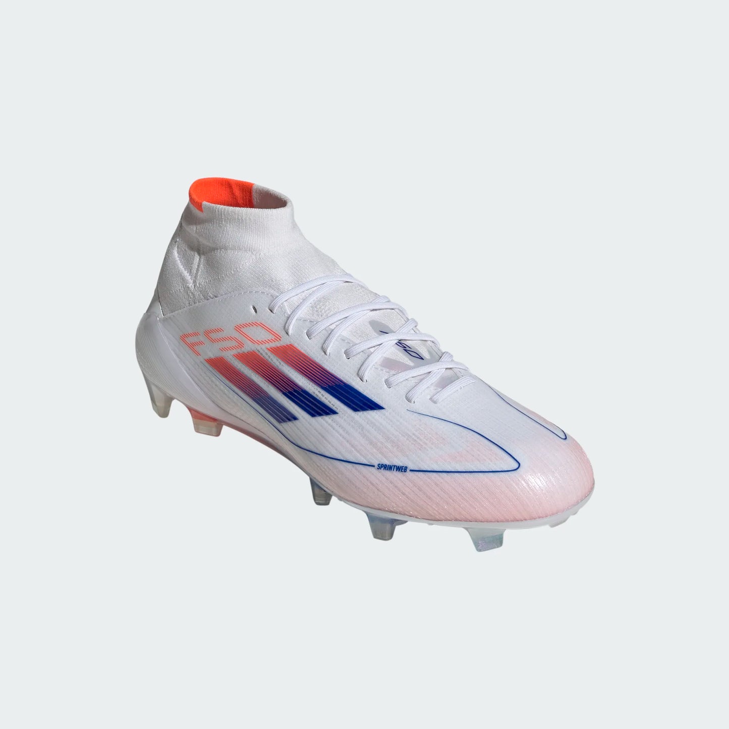 WOMENS F50 ELITE MID FG W FTWWHT/LUCBLU/SOLRED