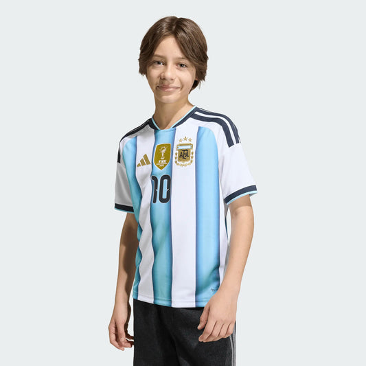 YOUTH 2026 World Cup Argentina Home Messi Jersey AFA H 10 Y D WHITE/ICEBLU/LTBLUE