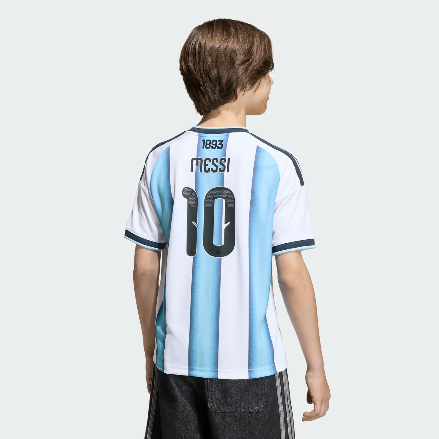 YOUTH 2026 World Cup Argentina Home Messi Jersey AFA H 10 Y D WHITE/ICEBLU/LTBLUE