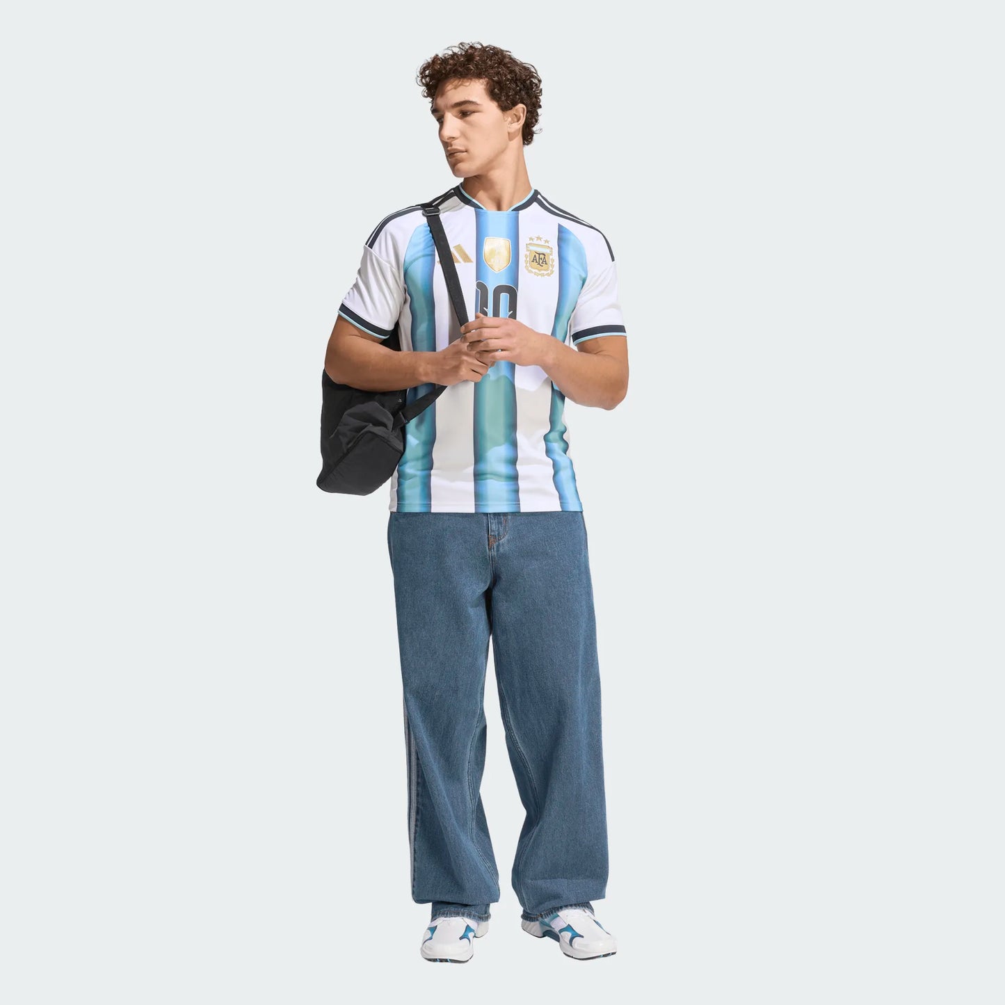 Adult 2026 World Cup Argentina Home Messi Jersey AFA H 10 D WHITE/ICEBLU/LTBLUE