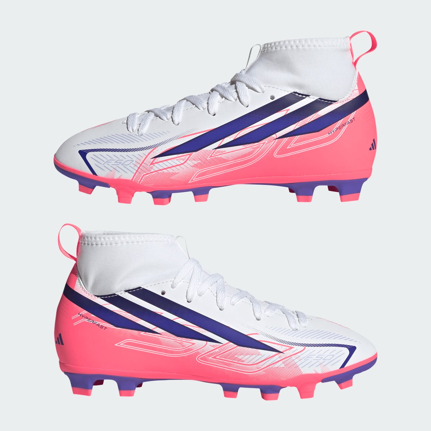 Adidas F50 Hyperfast Club Mid FG/MG Kids Football Boots