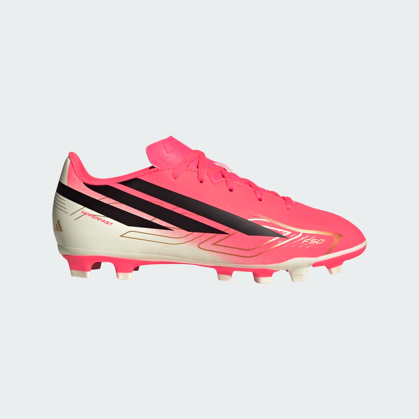 Adidas F50 Hyperfast Club Firm Ground Kids Soccer Cleats