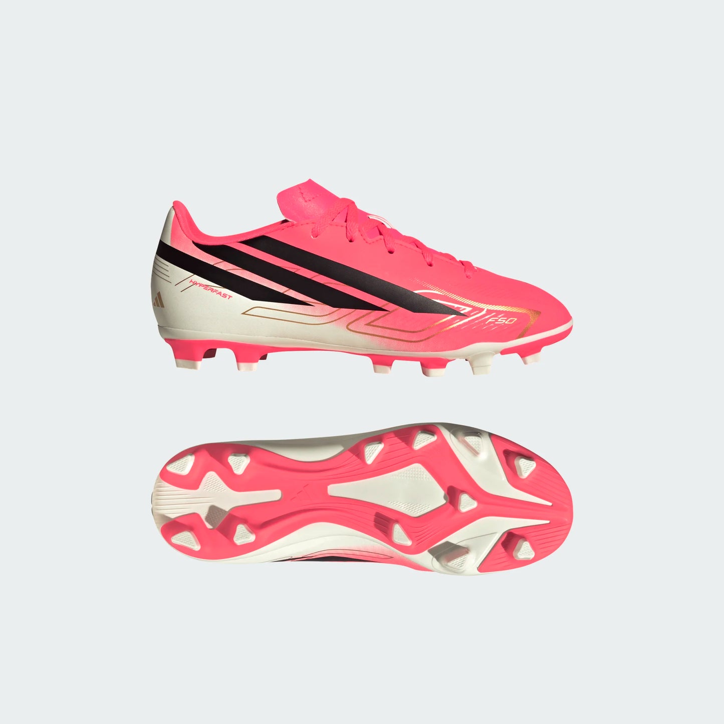 Adidas F50 Hyperfast Club Firm Ground Kids Soccer Cleats