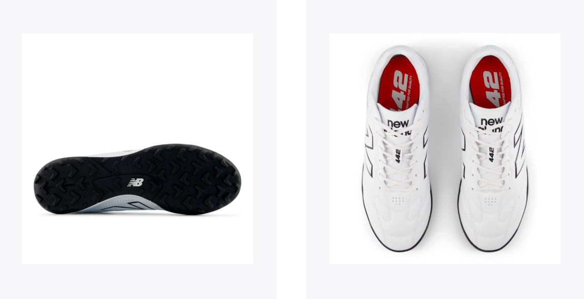 New Balance 442 PRO TF V3 White/Black 2E (Wide Fit)