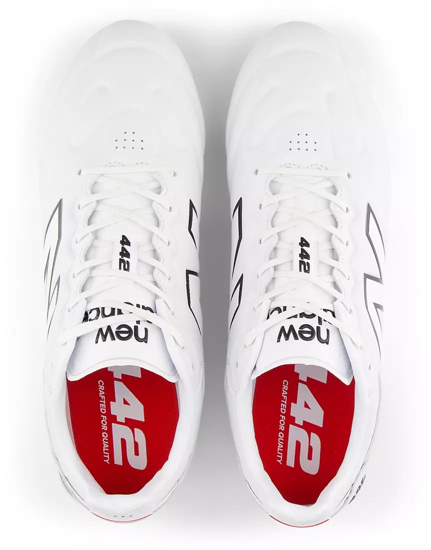 442 Elite FG V3 2E(WIDE) Men's Soccer Boots White/Black