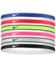 NIKE SWOOSH SPORT HEADBANDS 6 PK TIPPED